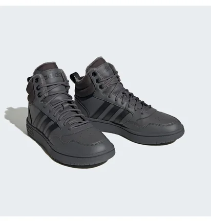Кросівки жіночі Adidas Hoops 3.0 Mid Lifestyle Basketball Classic Fur Lining Winterized Shoes Black GZ6683