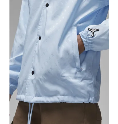 Рубашка мужская Air Jordan Essentials Jacquard Print Coaches Jacket Light Blue Dv7616-411