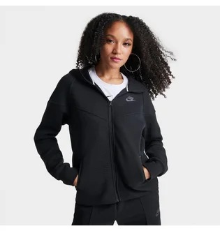 Толстовка женская Nike Sportswear Tech Fleece Windrunner Full-Zip Hoodie Black FB8338-010