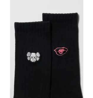 Носки мужские Uniqlo Kaws + Warhol Ut Black (1 пара) E476519-09