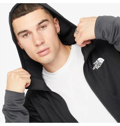 Куртка мужская The North Face Ma Full-Zip Fleece Black/Grey NF0A857EMN8
