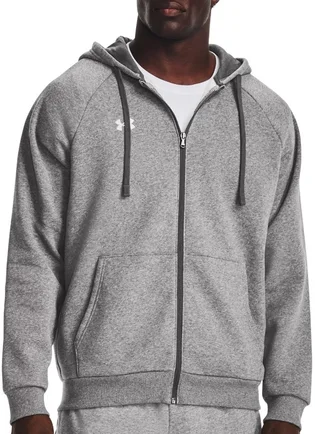 Толстовка мужская Under Armour Hooded Sweatshirt Ua Rival Fleece Fz Hoodie-Gry Grey 1379767-025