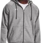 Толстовка мужская Under Armour Hooded Sweatshirt Ua Rival Fleece Fz Hoodie-Gry Grey 1379767-025