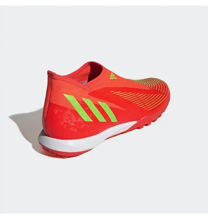 Сороконіжки унісекс Adidas Predator Edge.3 Laceless Turf Soccer Shoes Red Gv8533