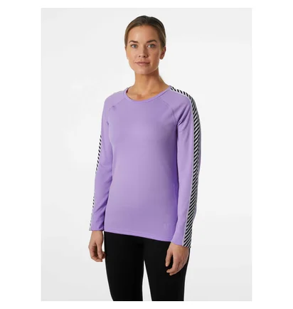 Термобелье женское Helly Hansen Lifa Active Stripe Crew Violet 49413-699