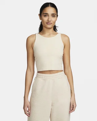 Майка женская Nike W Ny Df Luxe Crop Tanv Beige DV9171-126