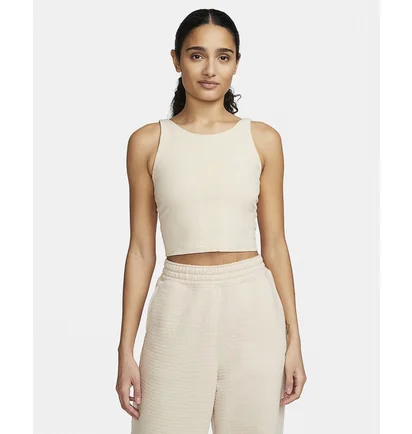 Майка женская Nike W Ny Df Luxe Crop Tanv Beige DV9171-126