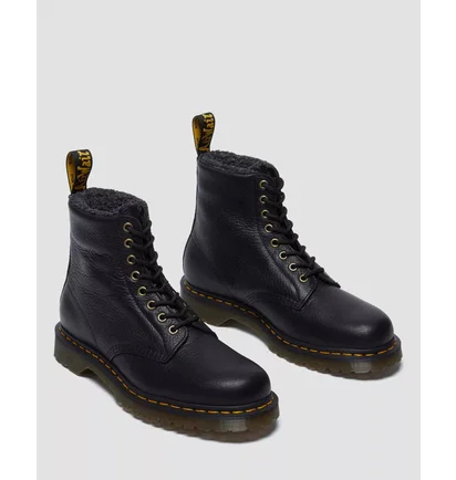 Ботинки мужские Dr. Martens Faux Fur Lined Grizzly Black 31873001