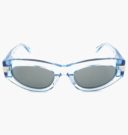 Сонцезахисні окуляри жіночі BOTTEGA VENETA Grey/Light Blue BV1189S-003-53