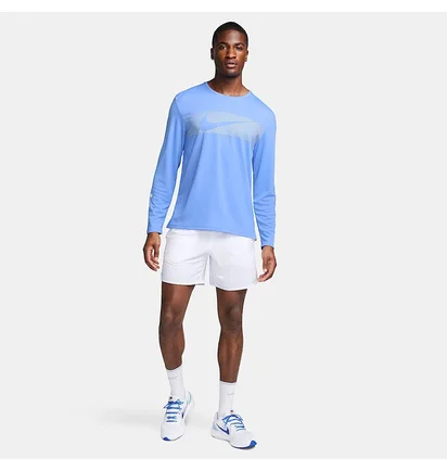 Лонгслів чоловічий Nike Running Miler Flash Blue FB8552-450