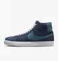 Кеды унисекс Nike Sb Zoom Blazer Mid Blue Fd0731-400