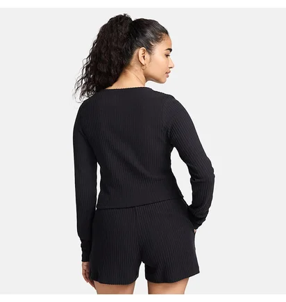 Кофта женская Nike Sportswear Chill Rib Black FN3682-010