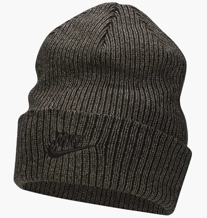 Шапка унісекс Nike Peak Beanie Sc Metallic L Grey FJ8687-010