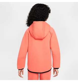Толстовка детская Nike Tech Fleece Hd Fz Ls Peach HV8695-814