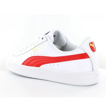 Кроссовки мужские Puma Basket White/Red White 354367-24