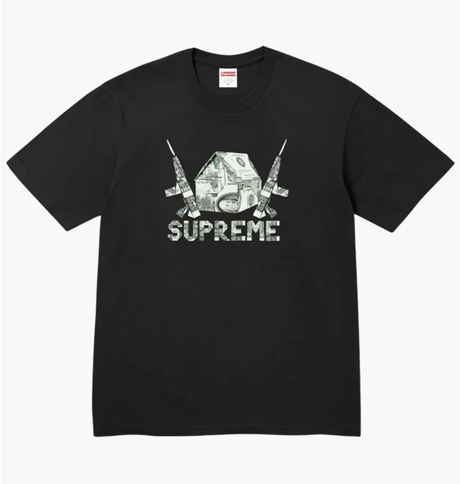 Футболка мужская Supreme Origami Tee Black SS26ORIGAMITEEBLACK