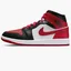 Кроссовки женские Nike Air Jordan 1 Mid Red/White Bq6472-079
