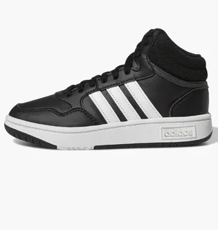 Кроссовки детские Adidas Hoops Mid Shoes Black/White Gw0402
