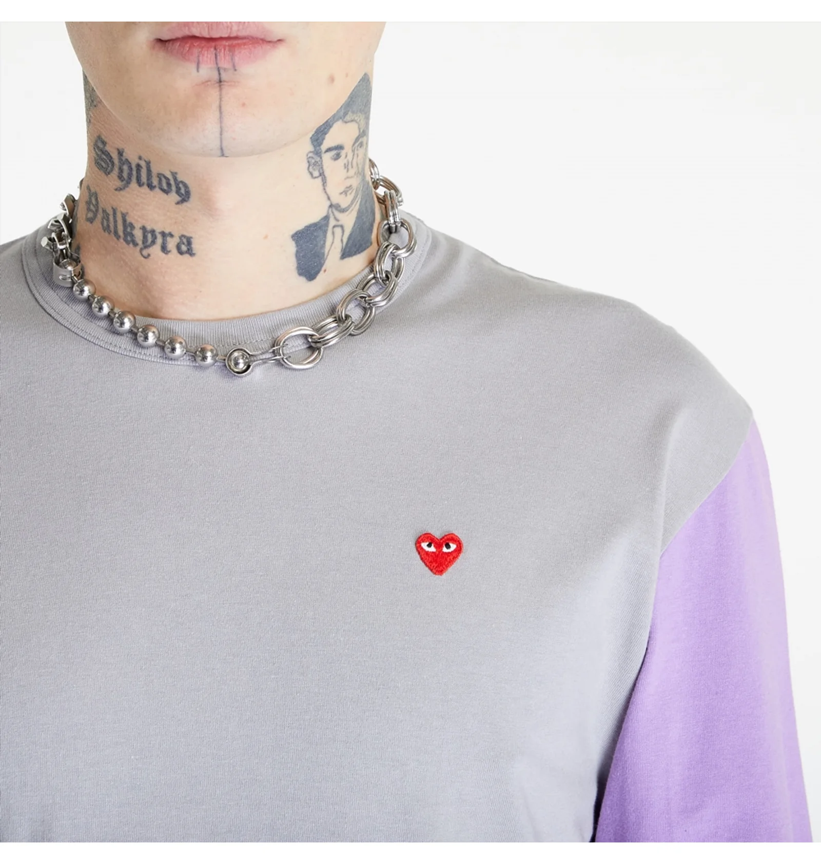 ᐉ Лонгслив мужской Comme des Garcons Play Heart Logo Long Sleeve