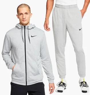 Спортивный костюм мужской Nike M Nk Dry Pant Taper Fleece Grey CJ4317-063__CJ4312-063