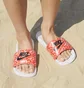 Тапочки жіночі Nike Victori One Slide Print White/Orange Cn9676-800
