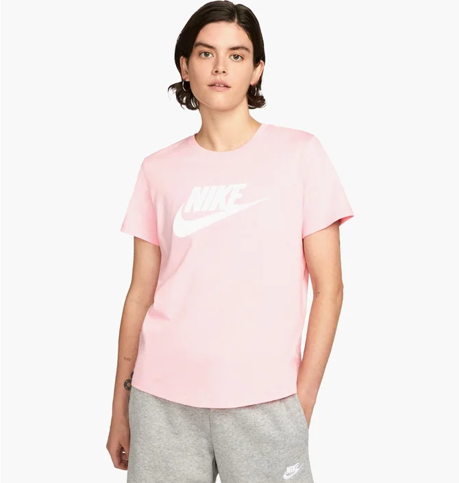 Футболка женская Nike Nsw Tee Essntl Icn Ftra Pink DX7906-690