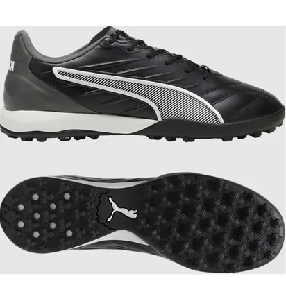 Сороконіжки унісекс Puma King Pro Tt Black/Grey 107872-01