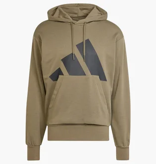 Худі чоловіче Adidas Essentials Big Logo French Terry Olive JE8892