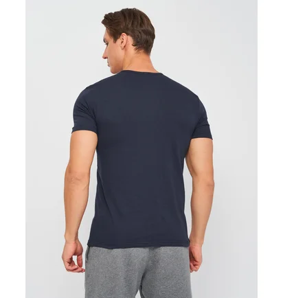 Футболка мужская Kappa Mezza Manica Girocollo Blue K1305-BLUNAVY