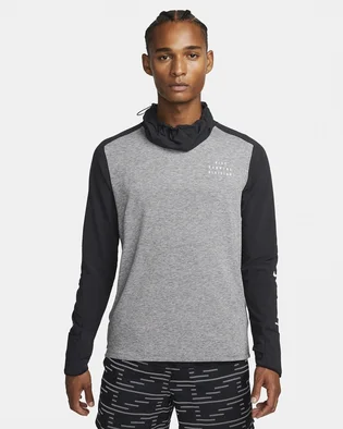 Кофта мужская Nike Therma-Fit Run Grey/Black Dq6522-010