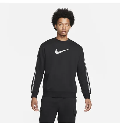 Свитшот мужской Nike M NSW REPEAT FLC CREW BB SLVR DQ1938-011