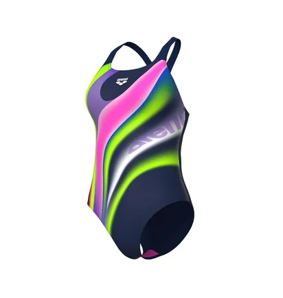 Купальник женский Arena Water Fluids Swimsuit Swim Pro Blue/Multi 008837-570