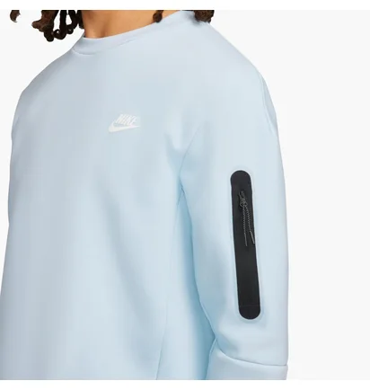 Свитшот мужской Nike Sportwear Tech Fleece Crew Light Blue CU4505-441