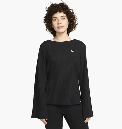 Лонгслив женский Nike W Nsw Rib Jrsy Ls Top Black DV7866-010