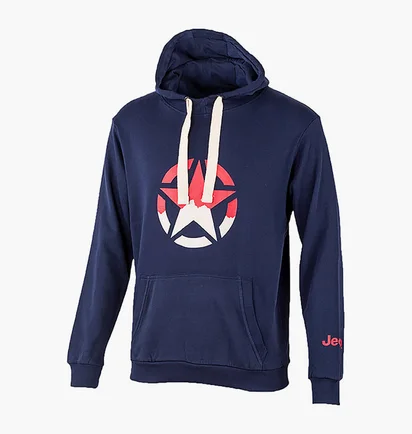 Худи мужское Jeep Hooded Sweatshirt Star Blue O102568-A184