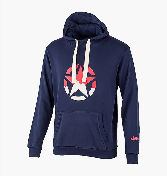 Худи мужское Jeep Hooded Sweatshirt Star Blue O102568-A184