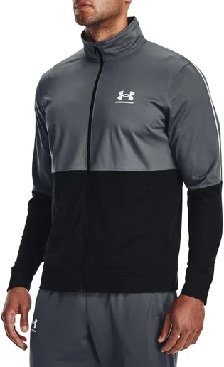 Олімпійка чоловіча Under Armour Jacket Ua Pique Track Jacket-Gry Grey/Black 1366202-012