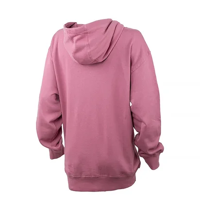 Худи женское Jeep Hooded Oversize Sweatshirt Star Striped Print Pink O102608-P490