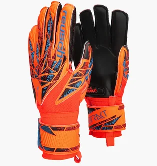 Перчатки вратарские детские Reusch Attrakt Silver Junior Orange/Black 5472215-2211
