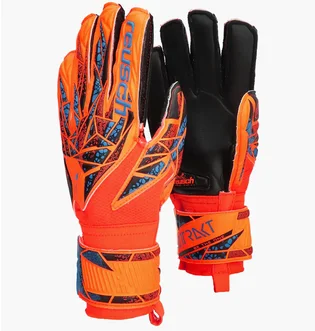 Перчатки вратарские детские Reusch Attrakt Silver Junior Orange/Black 5472215-2211