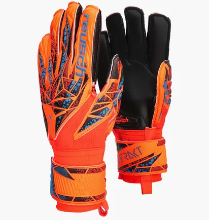 Рукавиці воротарські дитячі Reusch Attrakt Silver Junior Orange/Black 5472215-2211