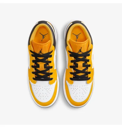 Кросівки дитячі Air Jordan 1 Low Taxi Gs Yellow/White 553560-701