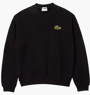 Свитшот унисекс Lacoste Loose Fit Badge Black SH2741.031