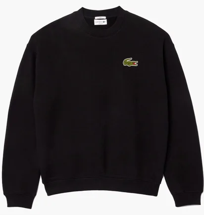 Свитшот унисекс Lacoste Loose Fit Badge Black SH2741.031