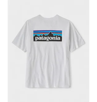 Футболка мужская Patagonia P-6 Logo Responsibili -Tee White WHI38504