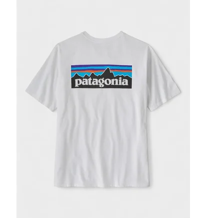 Футболка мужская Patagonia P-6 Logo Responsibili -Tee White WHI38504