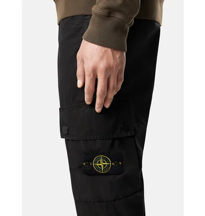 Штаны мужские Stone Island Slim Fit Cargo Black K1S153100303-S00WA-V0129