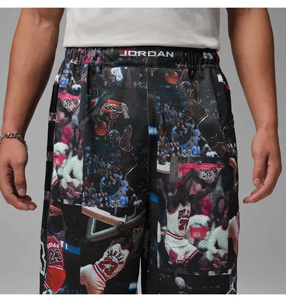 Шорти чоловічі Air Jordan Flight MenS Printed Cat Scratch Shorts Black IF1841-010