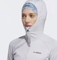 Кофта женская Adidas Terrex Tech Flooce Light Hooded Hiking Jacket Grey Ht2048