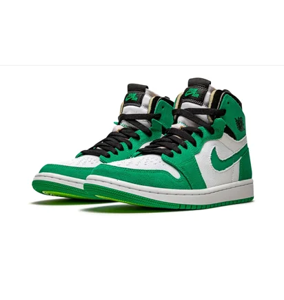 Кроссовки мужские Air Jordan 1 High Zoom Cmft White/Green CT0978-300